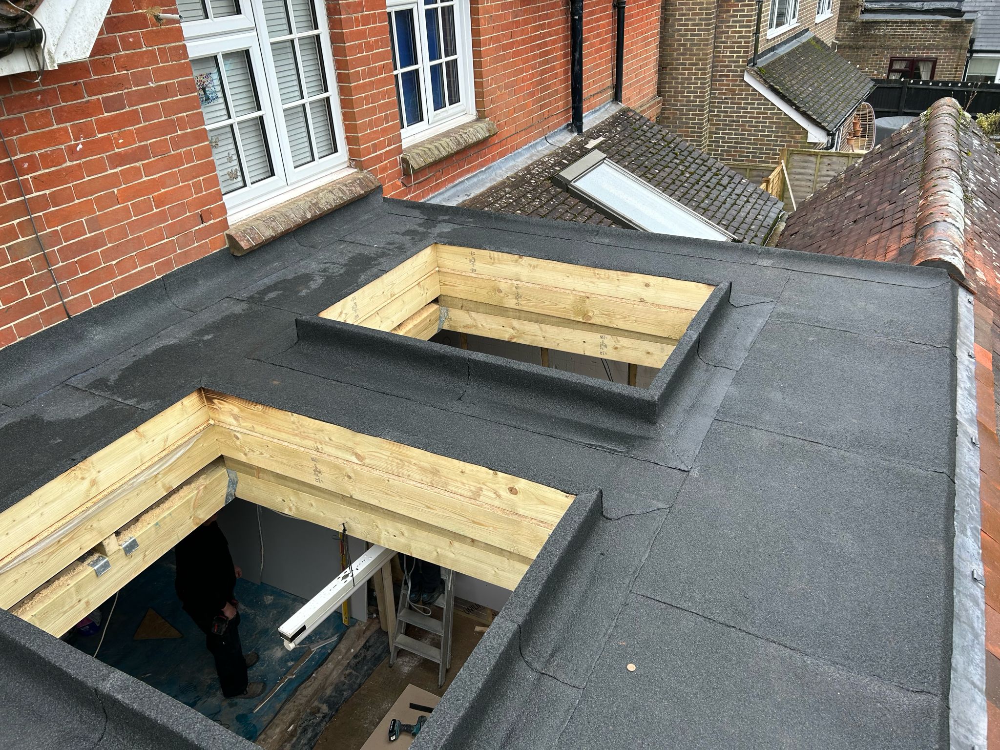 Cornerstone Roofing provide a wide range of specialised services, from high-quality installations of pitched roofs and flat roofs to expert leadwork, chimney repairs, guttering solutions, and more.