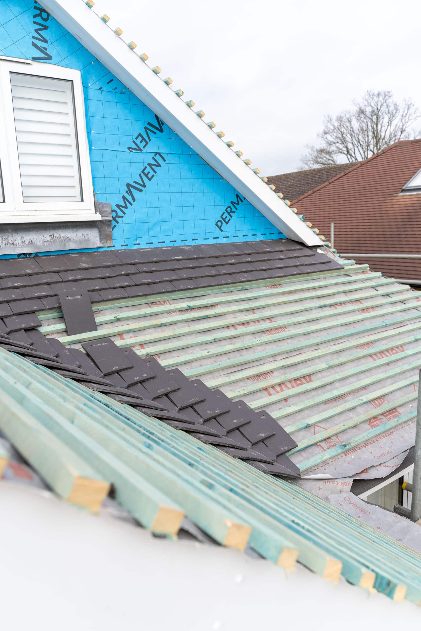 New pitched roof installation in Mid Sussex by Cornerstone Roofing
