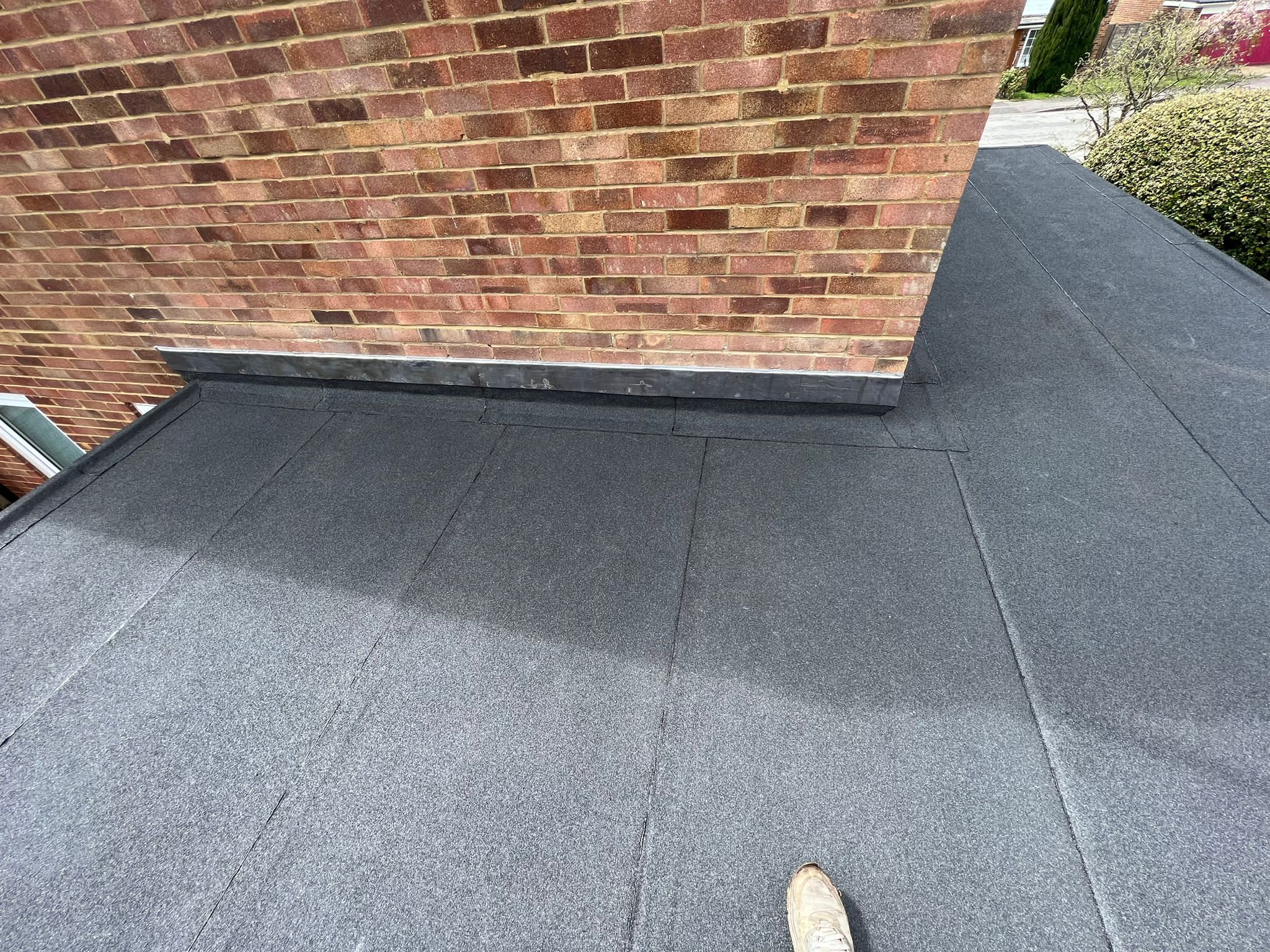Flat roof covering installation on a Sussex property