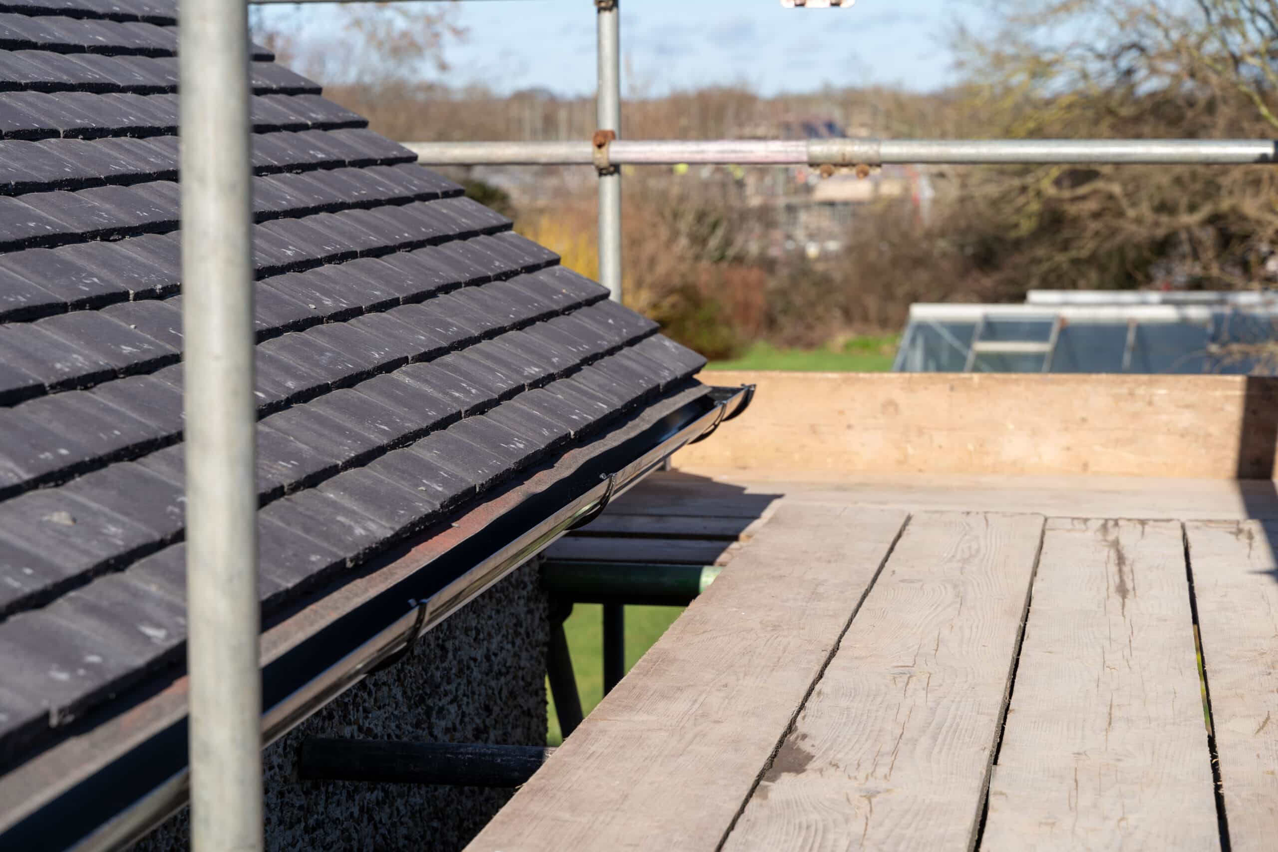 New guttering installation on a Sussex home by Cornerstone Roofing