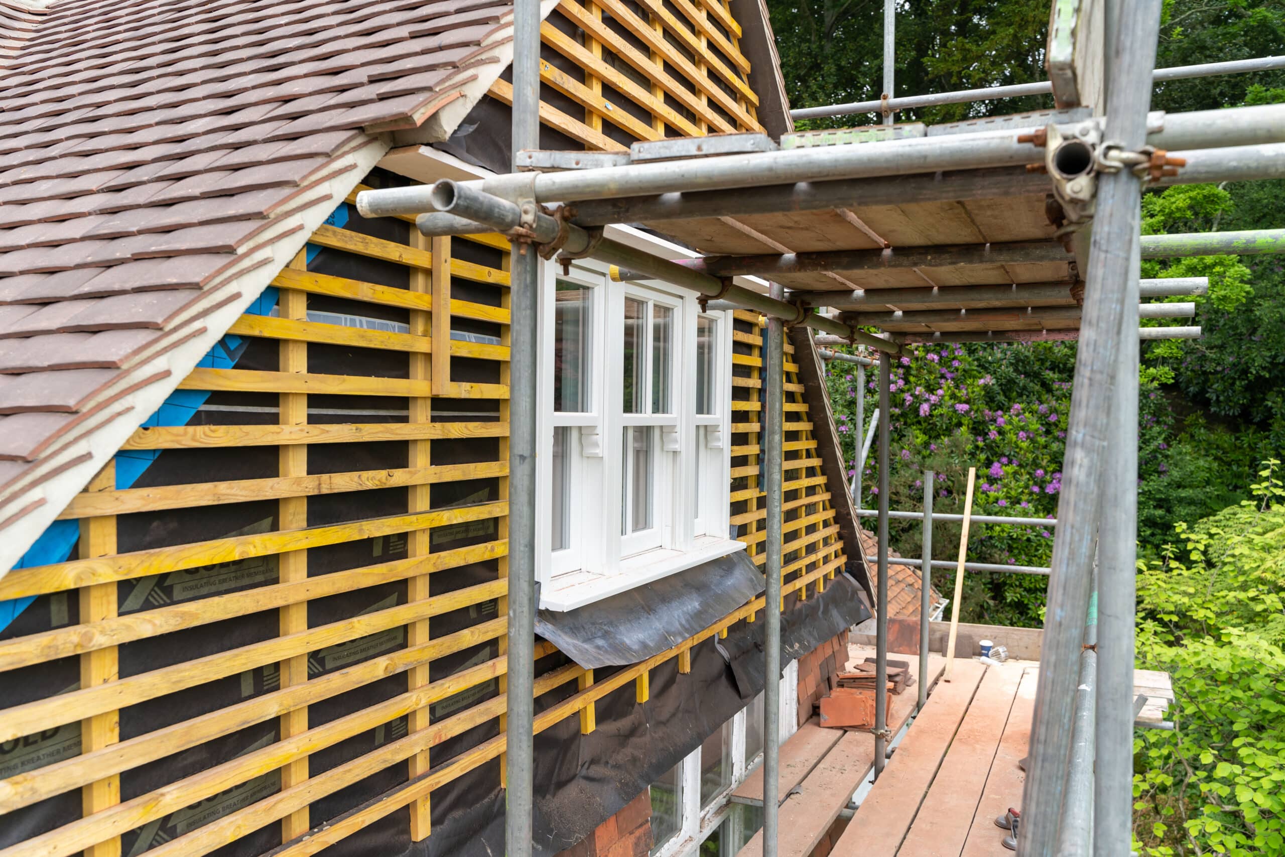 New tiled roof installation by Cornerstone Roofing